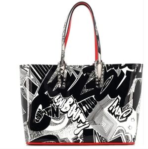 Cabata small Nicograf patent leather tote MSRP $2950.00